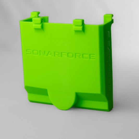 SonarForce flexible Geberschutzhülle für Humminbird MEGA Live 2 neongrün