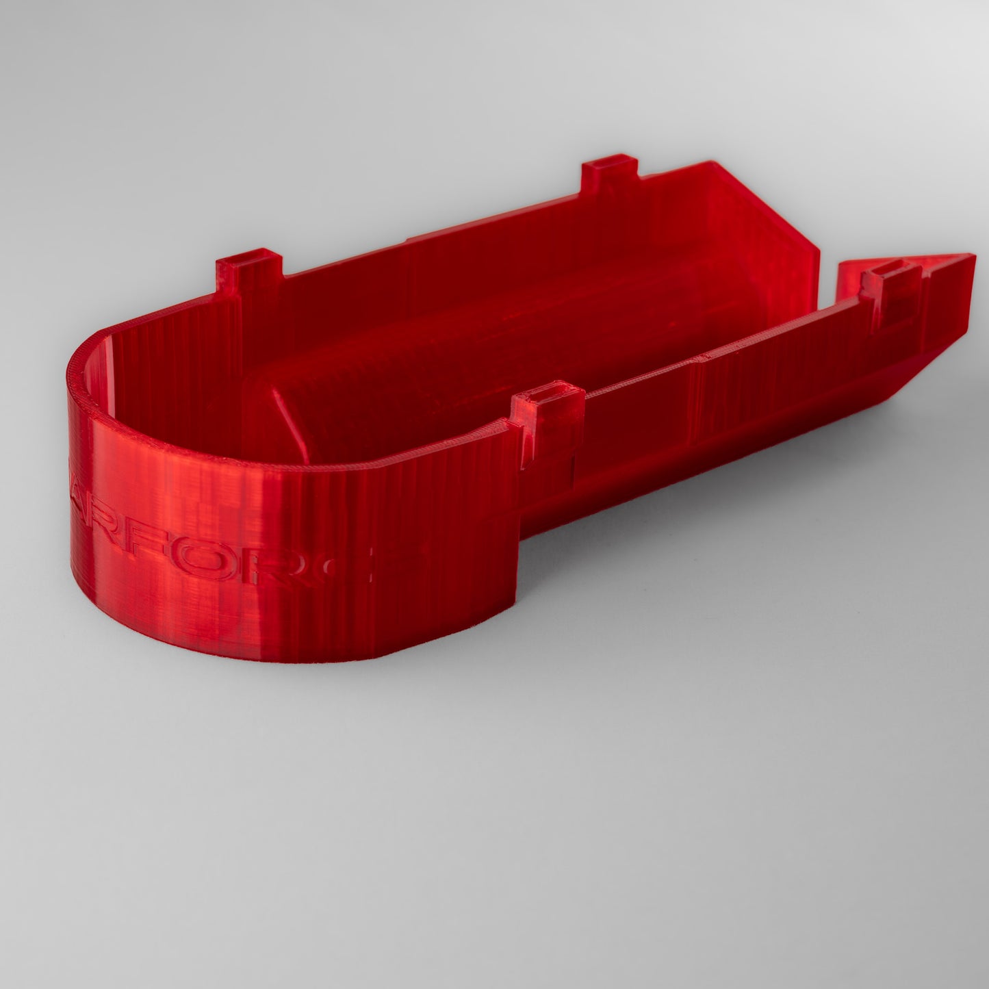 Flexibler Geberschutz / Schutzhülle für den Minn Kota Ultrex Quest MSI in der Farbe rot-transparent