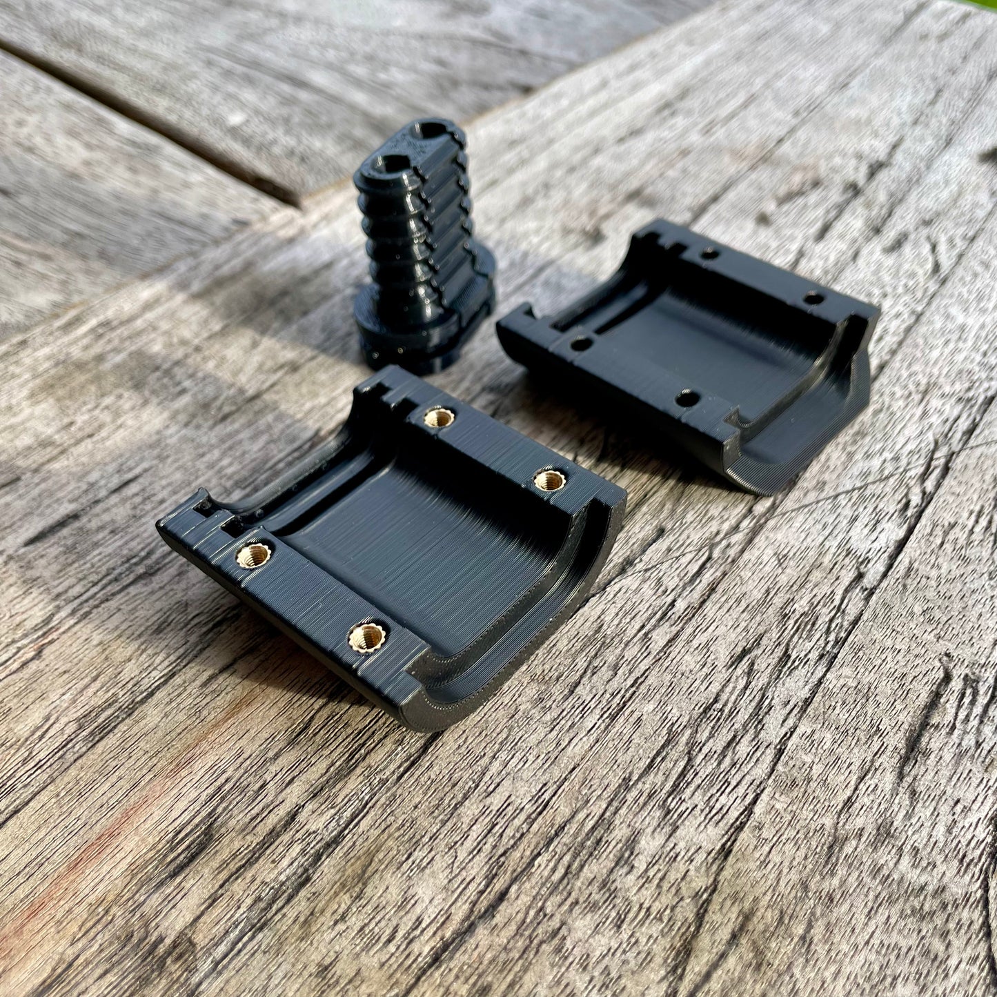 Einzelteile Geber-Kabelschutz für humminbird Mega Live 2 Einzelteile frontal