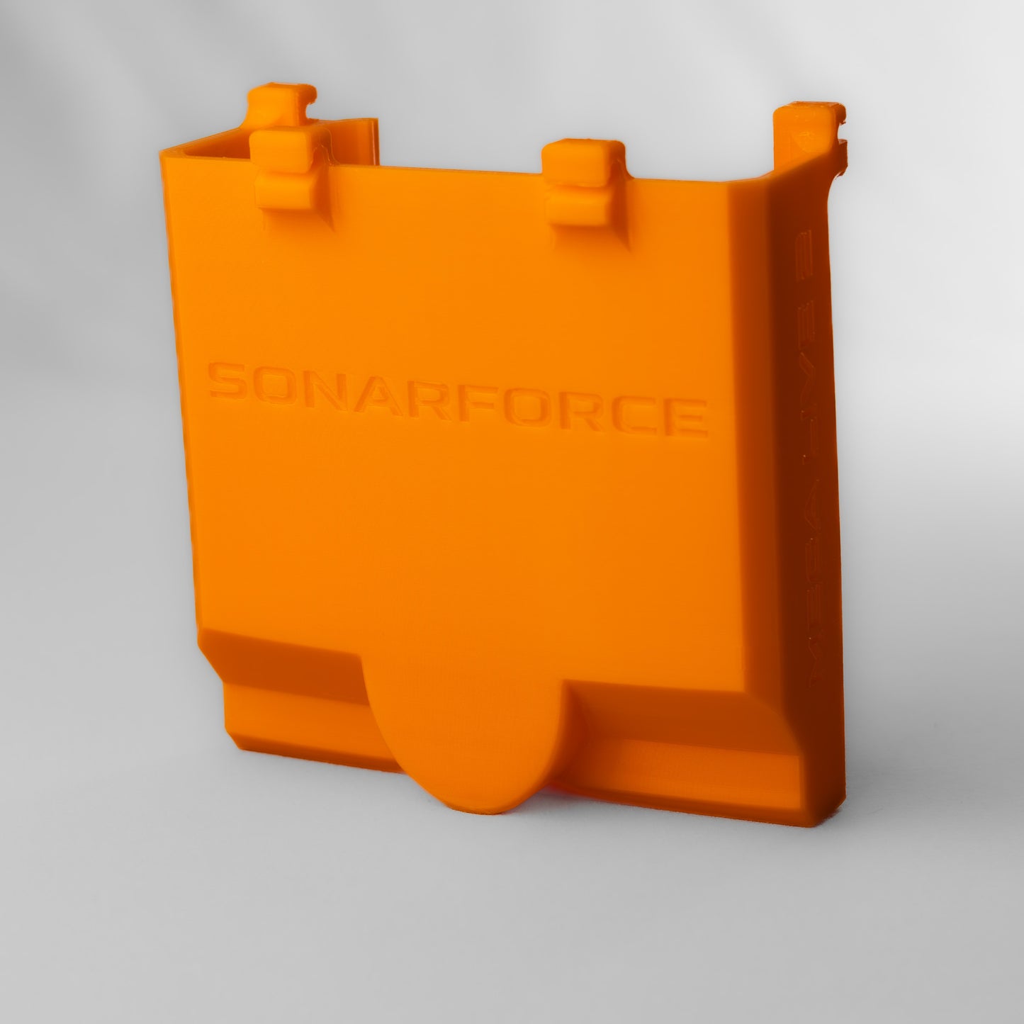 SonarForce flexible Geberschutzhülle für Humminbird MEGA Live 2 orange