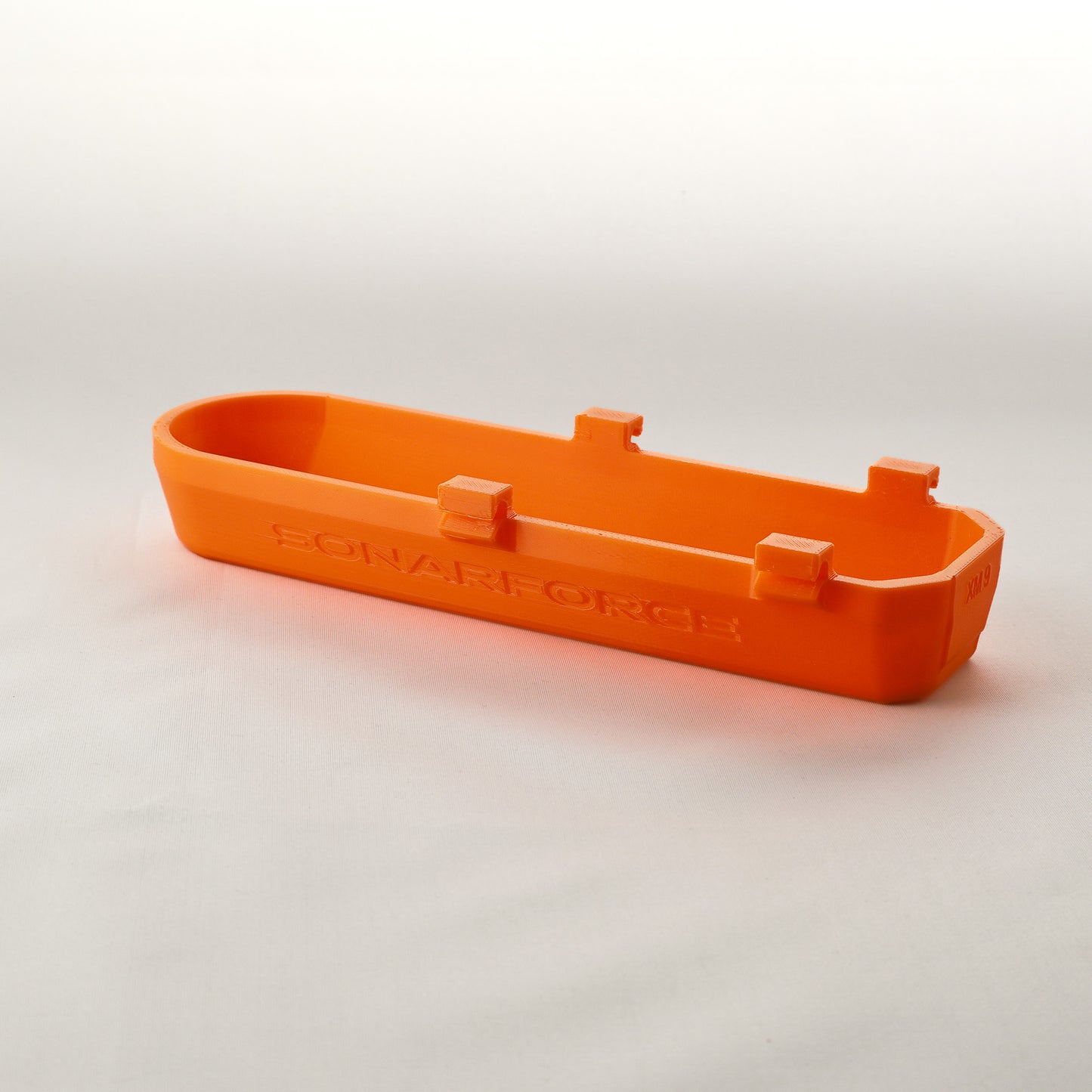 SonarForce flexibler Geberschutz für Humminbird XM9-HW MSI-Geber, Schutzhülle orange