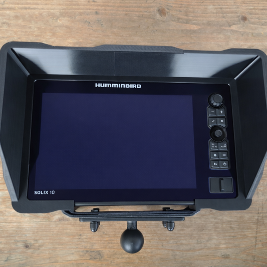 Sun Visor Humminbird Solix, frontal, schwarz