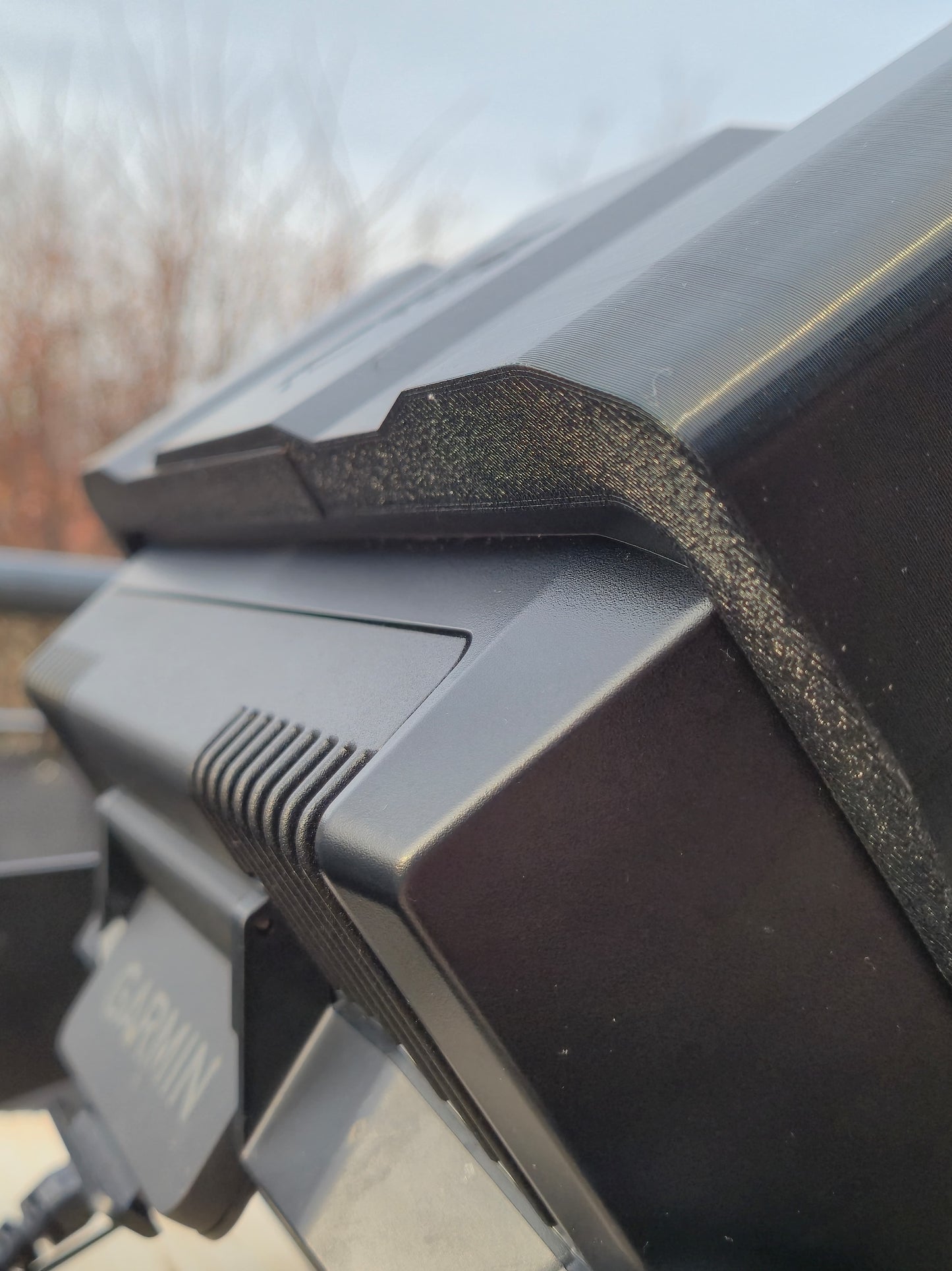 Sun Visor für Garmin Echomap Ultra 2 102sv in schwarz Rückseite